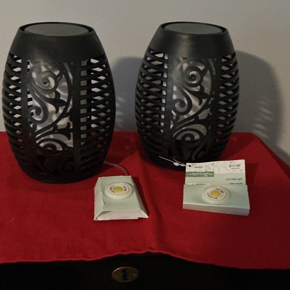 The Spring Shop Black Lantern Set